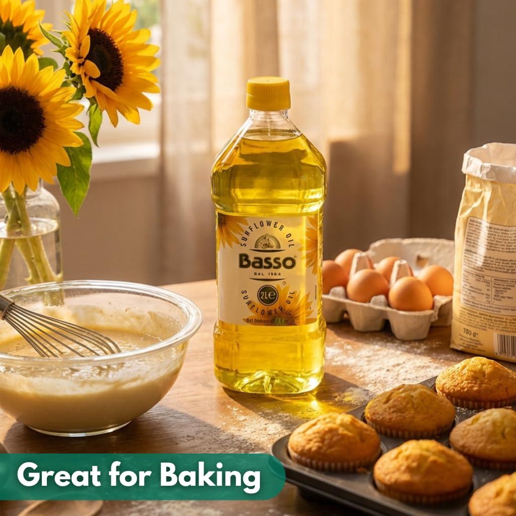Best Cooking Oil – BASSO 1904-100% Pure Sunflower Oil, 2L Review